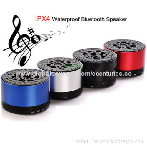 IPX4 Waterproof Bluetooth Speaker, 650mAh Capacity